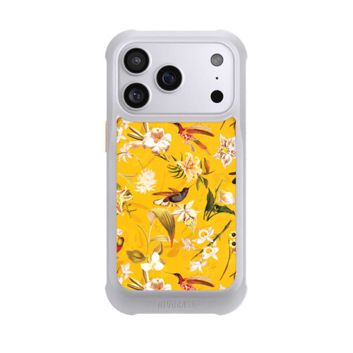 Apple iPhone 17 Pro NIVOmax Kolibrimuster gelb