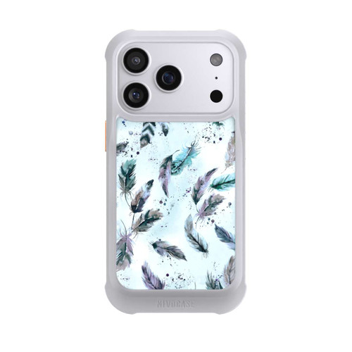 Apple iPhone 17 Pro NIVOmax Magische Federn Sanftes Blau