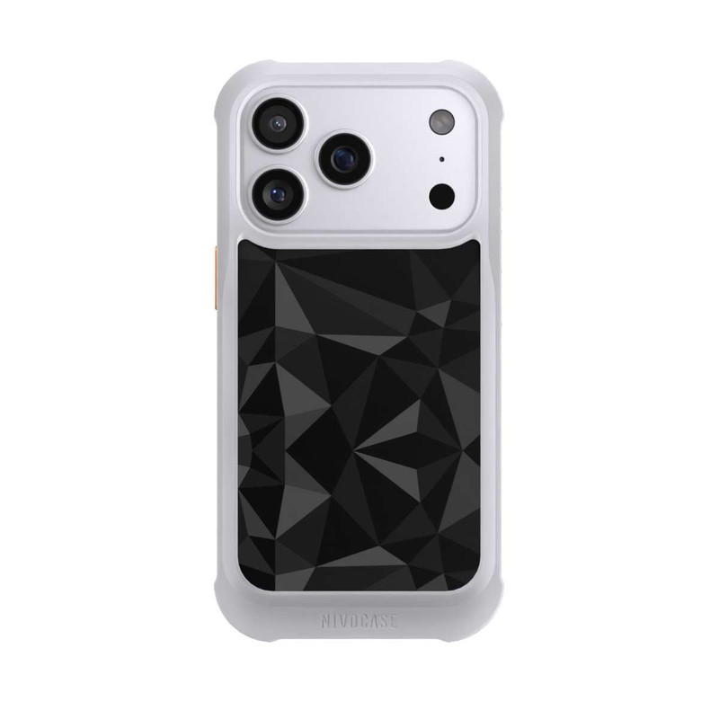 iPhone 17 Pro NIVOmax Polygon Pattern Black