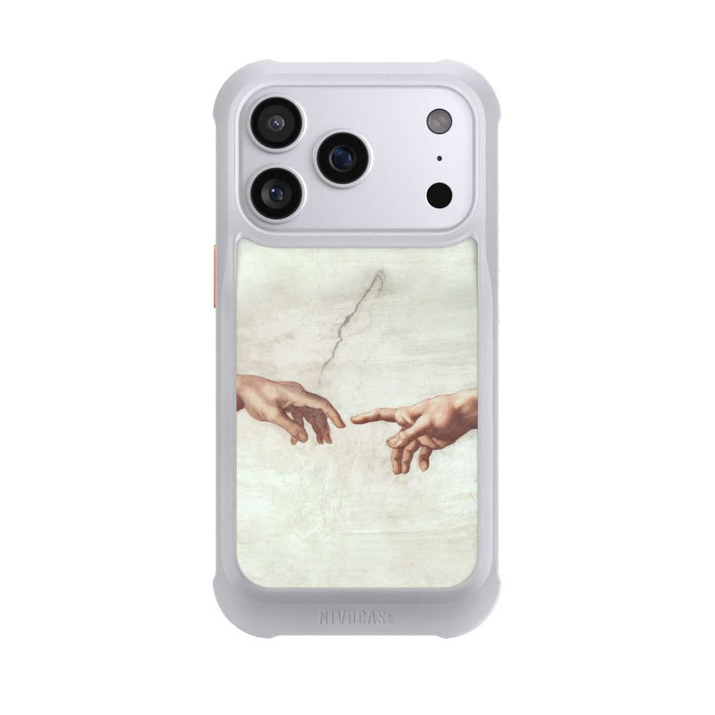 iPhone 17 Pro NIVOmax Die Hände von Gott und Adam von Michelangelo Buonarroti