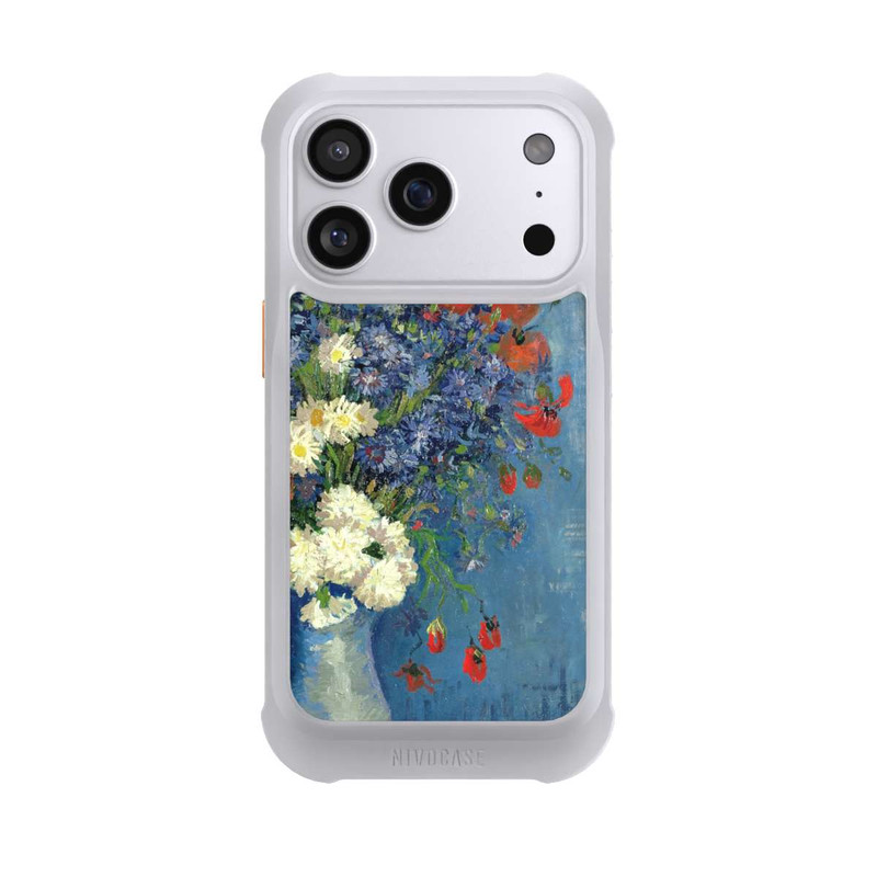 iPhone 17 Pro NIVOmax Stillleben Vase mit Kornblumen und Mohnblumen von Vincent Van Gogh