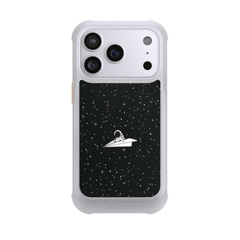 iPhone 17 Pro NIVOmax Astronaut Paper Plane Comic