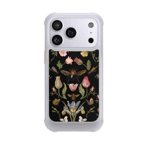 Apple iPhone 17 Pro NIVOmax Wildblumen und Biene Schwarz