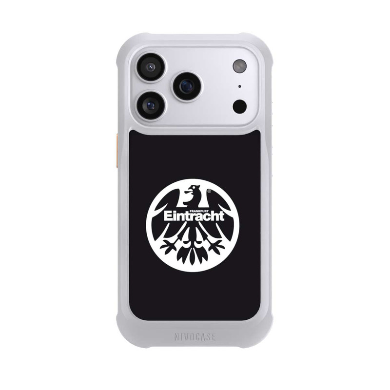 iPhone 17 Pro NIVOmax Logo Adler 1980 weiss