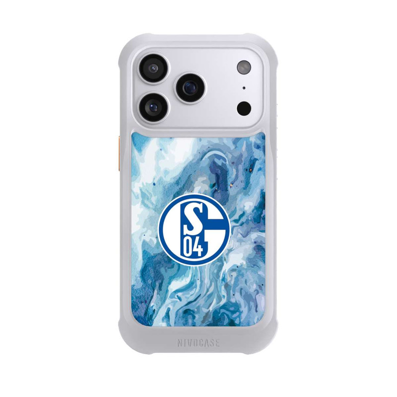 iPhone 17 Pro NIVOmax Schalke 04 Flüssig Blau