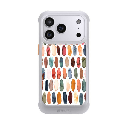 Apple iPhone 17 Pro NIVOmax Aquarellstriche aus mineralischem Terrakotta