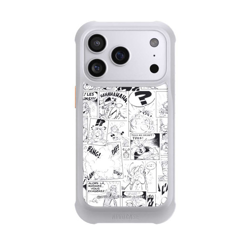 Apple iPhone 17 Pro NIVOmax Asterix Comic Schwarz und Weiß
