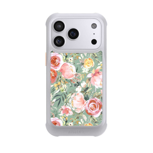 Apple iPhone 17 Pro NIVOmax Pastellfarbener Pfingstrosenstrauß