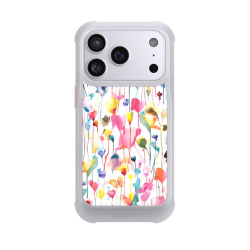 Apple iPhone 17 Pro NIVOmax Aquarell Wildblumen bunt