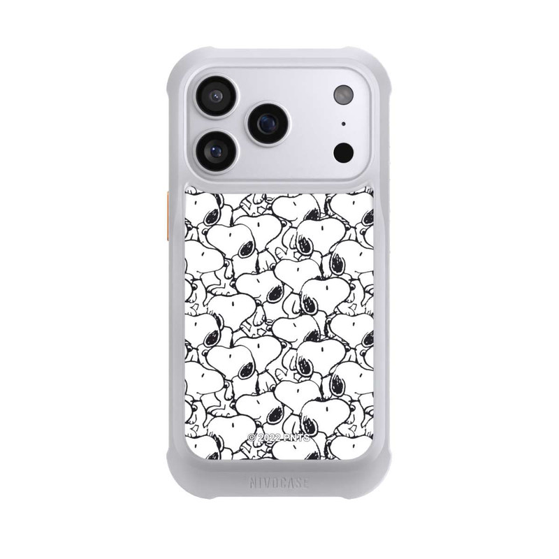 iPhone 17 Pro NIVOmax Snoopy Pattern Noir & Blanc