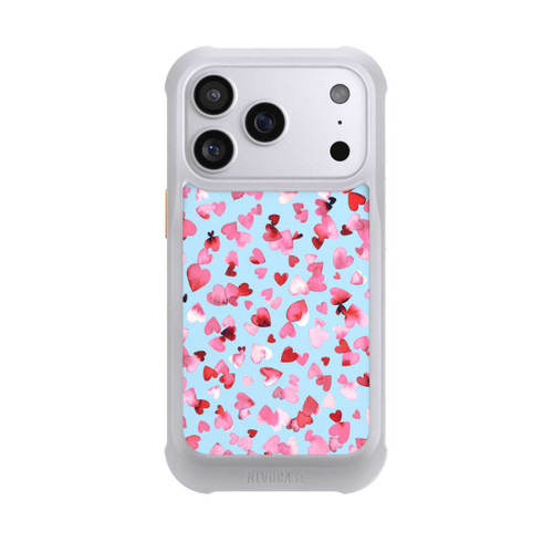 Apple iPhone 17 Pro NIVOmax Valentinstagsherzen in rosa blau