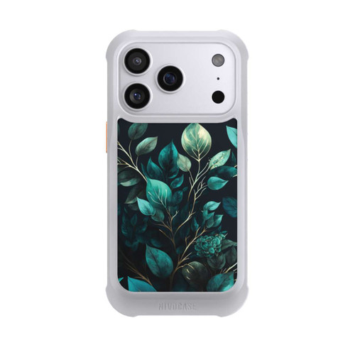 Apple iPhone 17 Pro NIVOmax Eucalyptus Fond Sombre avec IA