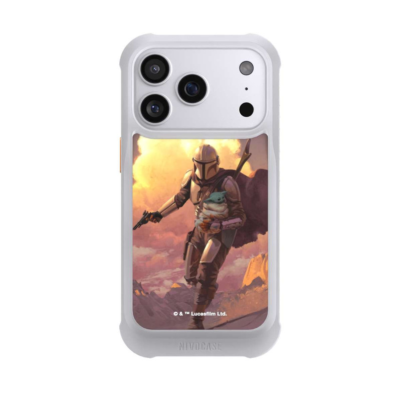 iPhone 17 Pro NIVOmax Der Mandalorianer und Grogu Sonnenguntergang Wolken