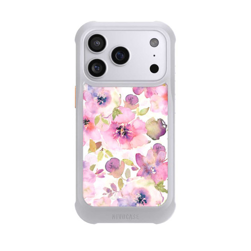 Apple iPhone 17 Pro NIVOmax Tapete mit rosa Blumen