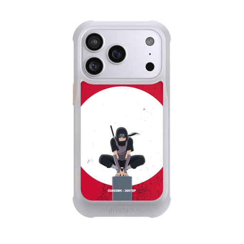 Apple iPhone 17 Pro NIVOmax Itachi Uchiha symbol red background