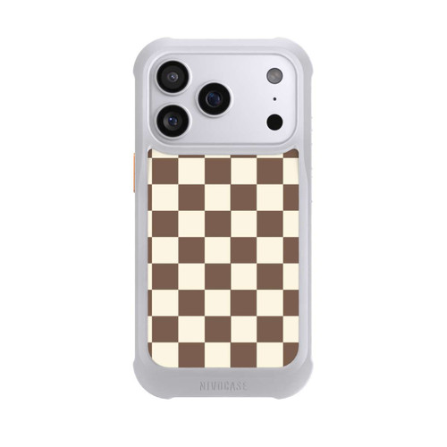 Apple iPhone 17 Pro NIVOmax Checkerboard brown