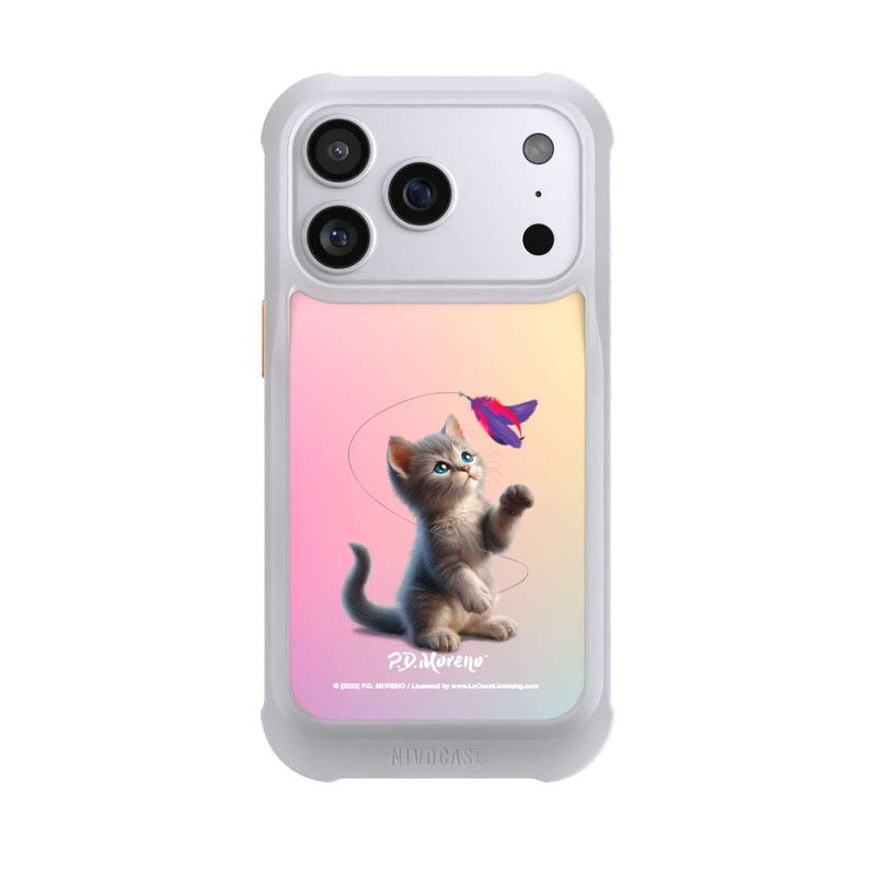 iPhone 17 Pro NIVOmax Playing Cat with Feather