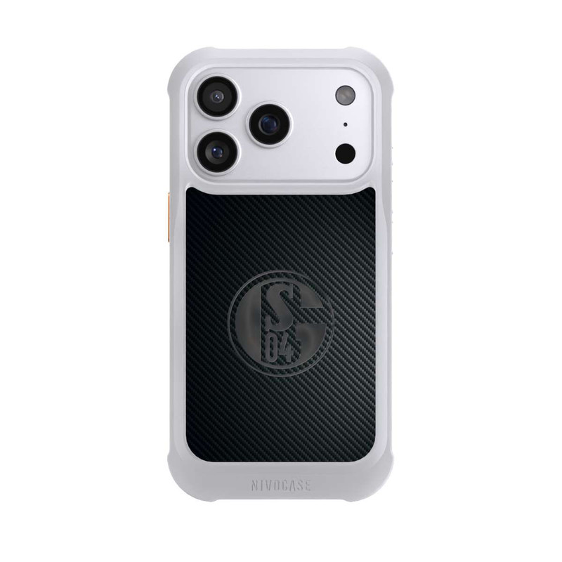 iPhone 17 Pro NIVOmax Schalke 04 Carbon Look