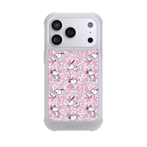 Apple iPhone 17 Pro NIVOmax Peanuts Pink Roses Pattern