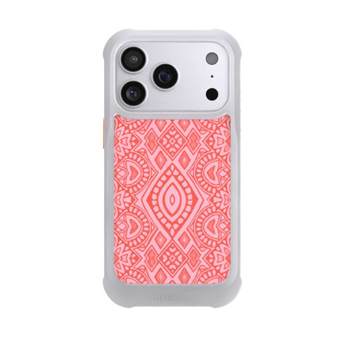 Apple iPhone 17 Pro NIVOmax Boho Geometric Intricate Tribal Design in Shades of Pink