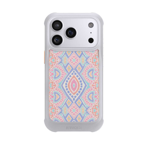 Apple iPhone 17 Pro NIVOmax Boho Geometric Mosaic Intricate Tribal Design