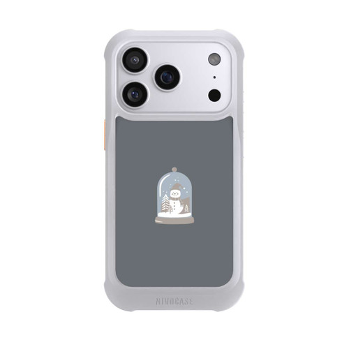 Apple iPhone 17 Pro NIVOmax Minimalist Snow Globe with Snowman