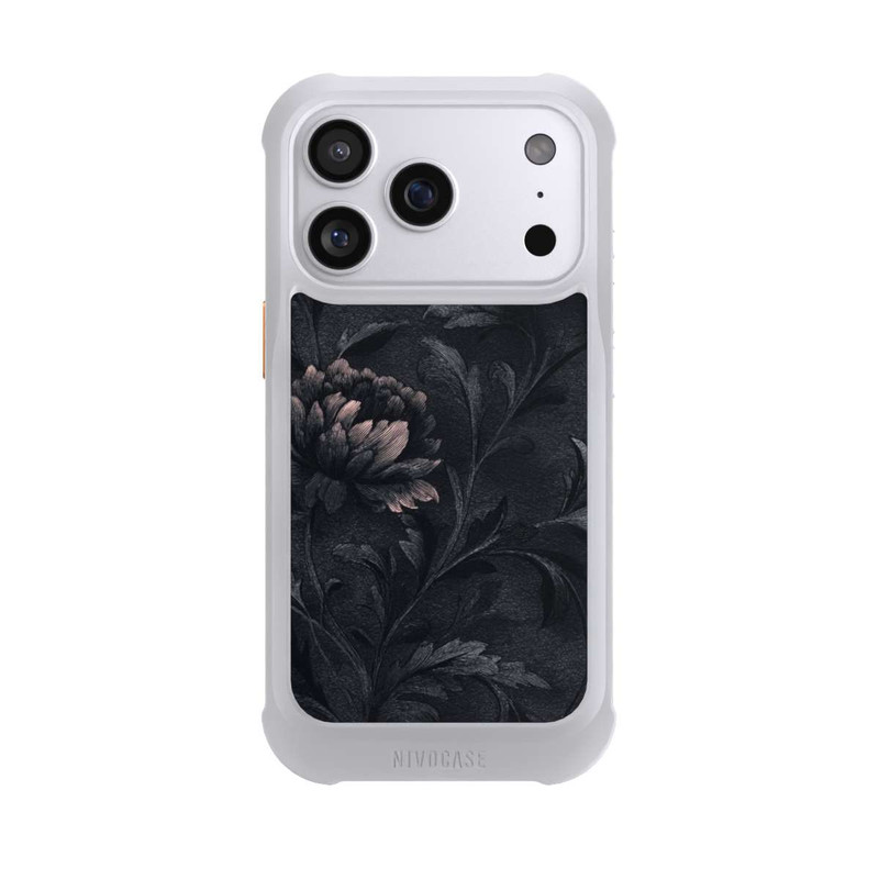 iPhone 17 Pro NIVOmax Flower Pattern Dark Vintage