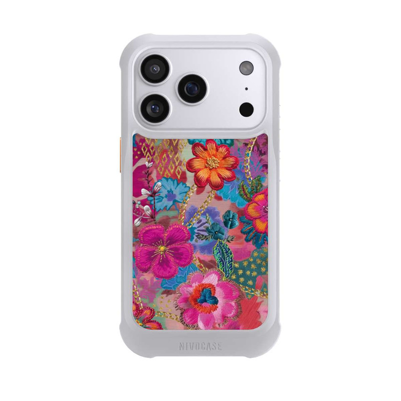iPhone 17 Pro NIVOmax Patchwork Blumen Mit KI