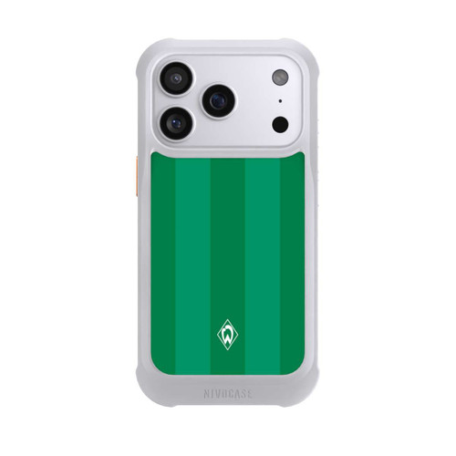 Apple iPhone 17 Pro NIVOmax Werder Bremen Grün gestreift