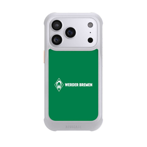 Apple iPhone 17 Pro NIVOmax Werder Bremen Schriftzug Raute Grün