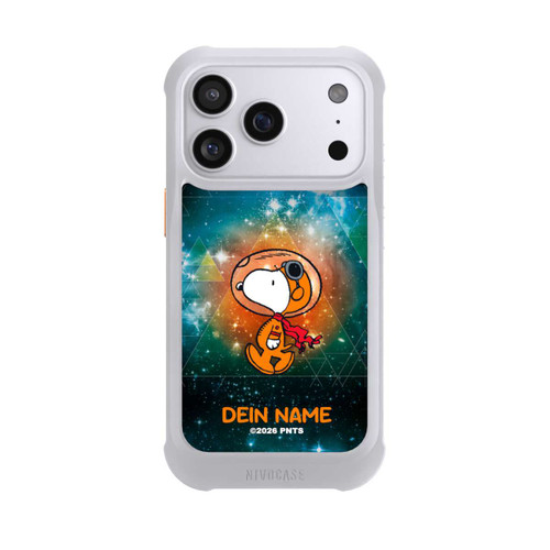 Apple iPhone 17 Pro NIVOmax Snoopy Weltraumreisender Personalisierbar