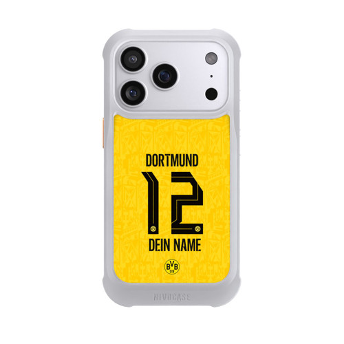 Apple iPhone 17 Pro NIVOmax BVB Trikot Personalisierbar 26-27