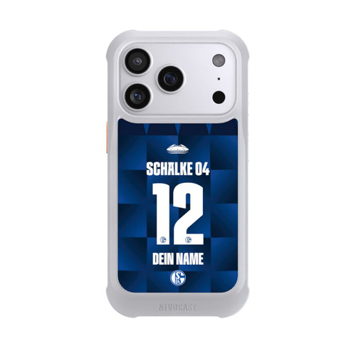 Apple iPhone 17 Pro NIVOmax Schalke 04 Trikot Personalisierbar 26-27