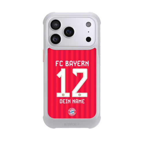 Apple iPhone 17 Pro NIVOmax FC Bayern München Trikot Personalisierbar 26-27