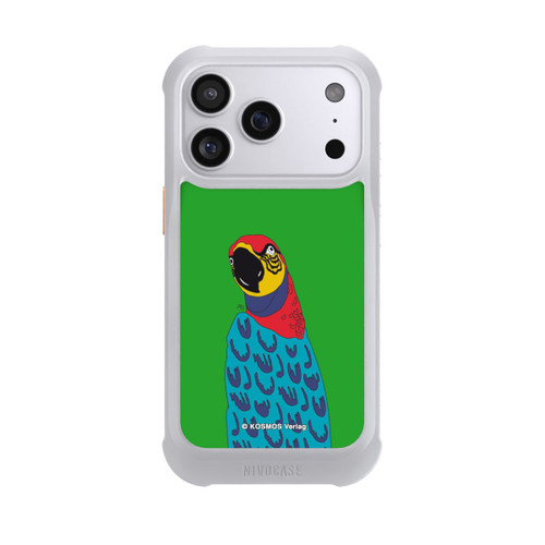 Apple iPhone 17 Pro NIVOmax Drei Fragezeichen und der Super-Papagei