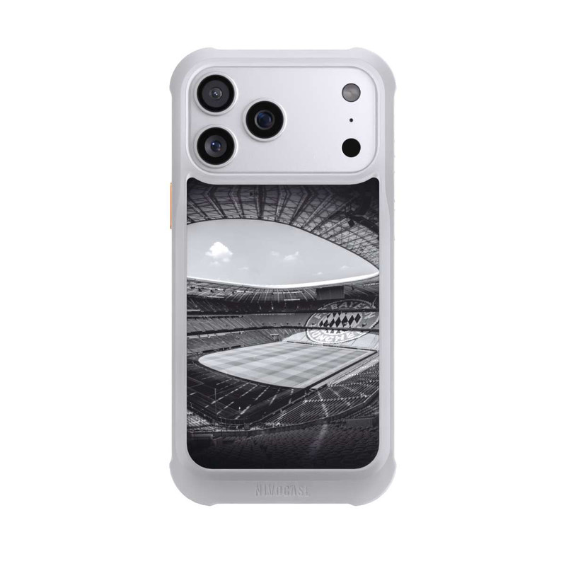 iPhone 17 Pro Max NIVOmax Stade FC Bayern - Noir Blanc