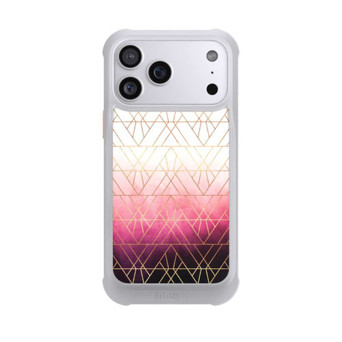 Apple iPhone 17 Pro Max NIVOmax Pink Ombre Dreiecke Golddruck