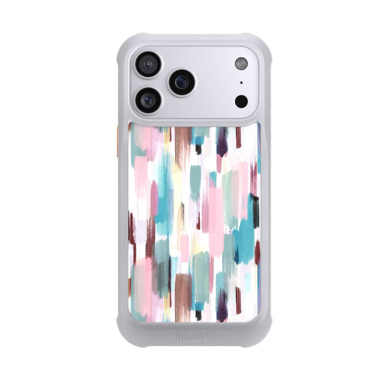 iPhone 17 Pro Max NIVOmax Abstrakte Pinselstriche in Pastelltönen