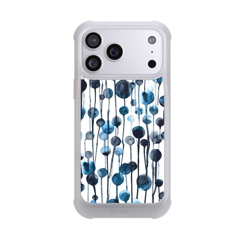iPhone 17 Pro Max NIVOmax Dripping Dots Blue