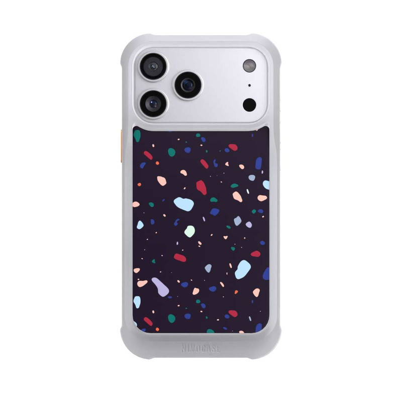 iPhone 17 Pro Max NIVOmax Moderner dunkel abgerundeter Terrazzo