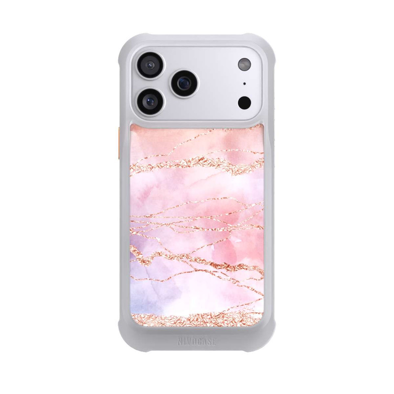 iPhone 17 Pro Max NIVOmax Glitter Look Pink Girly Marmor