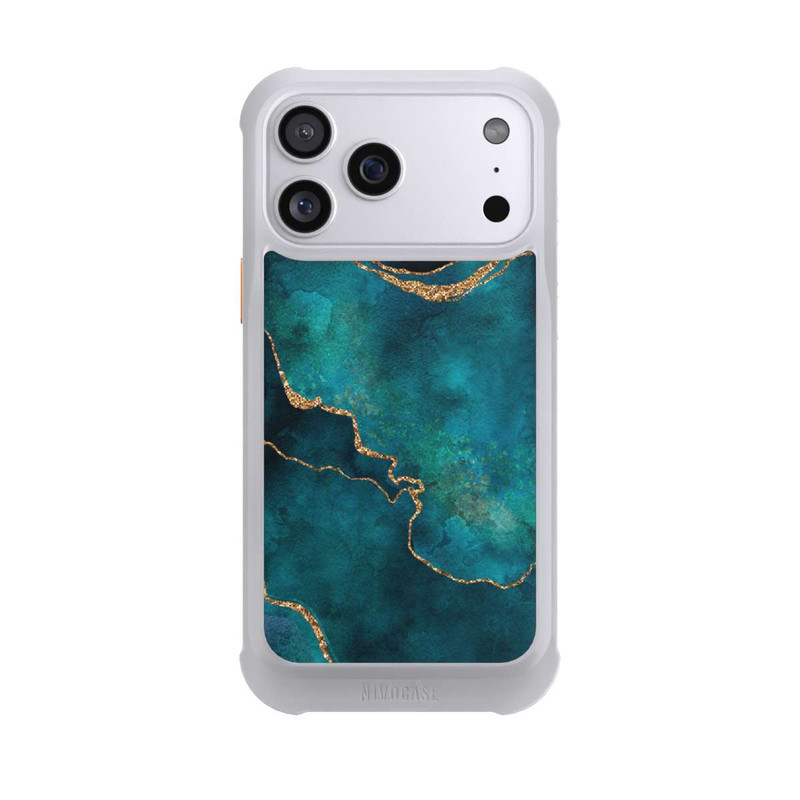 iPhone 17 Pro Max NIVOmax Edelstein glänzend aquamarin