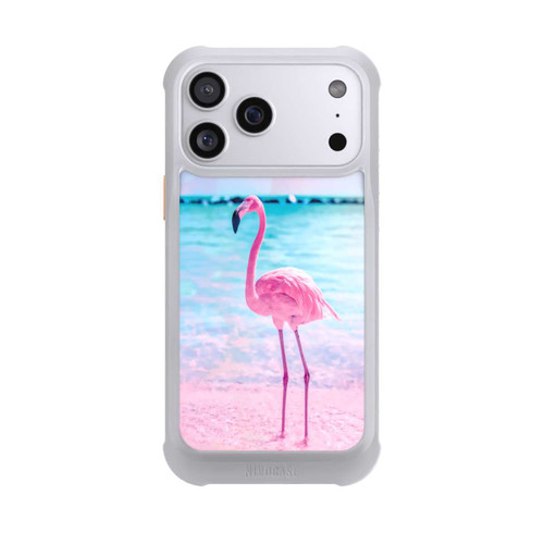 Apple iPhone 17 Pro Max NIVOmax Rosa Flamingo am Meer