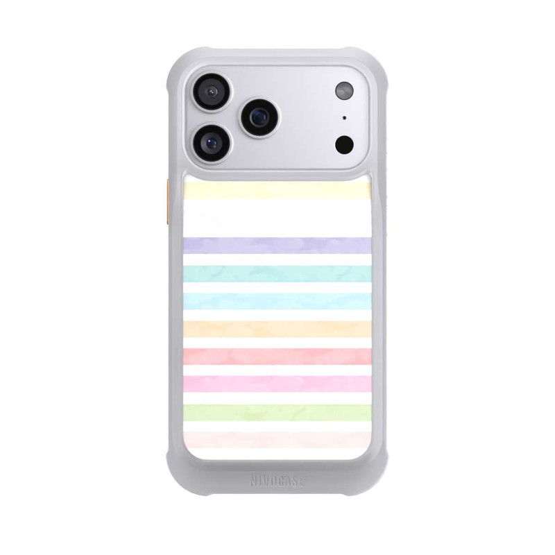 iPhone 17 Pro Max NIVOmax Regenbogenfarbene Streifen