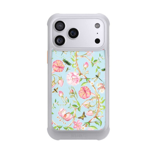 Apple iPhone 17 Pro Max NIVOmax Vintage Botanic Flowers Blue