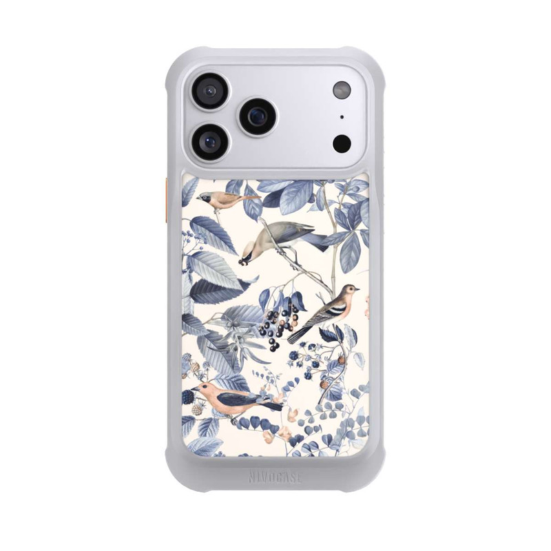 iPhone 17 Pro Max NIVOmax Oiseaux Et Baies en Beige