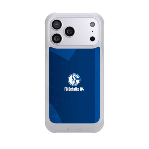Apple iPhone 17 Pro Max NIVOmax Schalke 04 Blauer Hintergrund Mit Logo