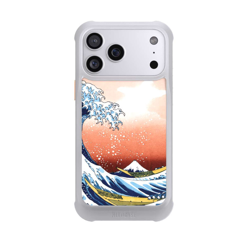 iPhone 17 Pro Max NIVOmax La Grande Vague de Kanagawa Rouge