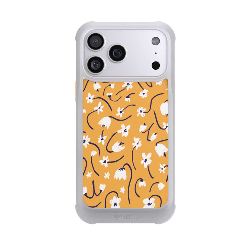 iPhone 17 Pro Max NIVOmax Kleine Blumen Muster Gelb
