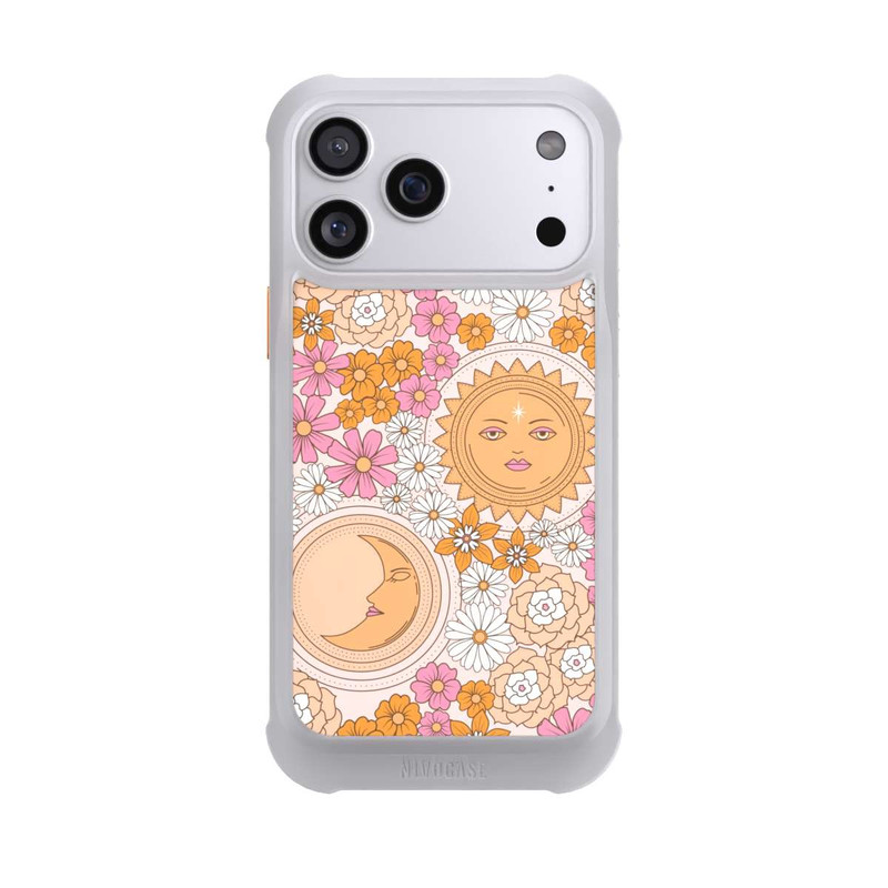 iPhone 17 Pro Max NIVOmax Mond-Sonne-Blumen